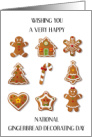 National Gingerbread Decorating Day December 12th card