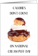 National Cream Puff Day January 2nd card