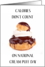 National Cream Puff Day January 2nd card