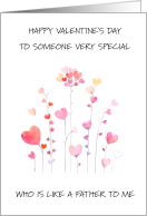 Happy Valentine’s Day to Someone Who is Like a Father to Me card