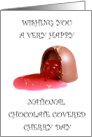 National Chocolate Covered Cherry Day January 3rd card