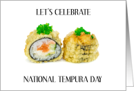 National Tempura Day January 7th card