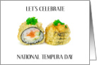 National Tempura Day January 7th card