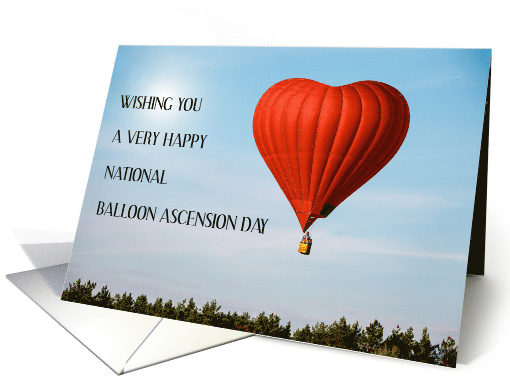 National Balloon Ascension Day January 9th card (1816600)