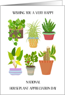 National Houseplant Appreciation Day January 10th card