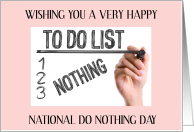 National Do Nothing...