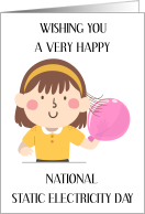 National Static Electricity Day January 9th card