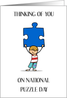 National Puzzle Day January 29th card