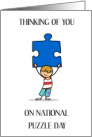 National Puzzle Day January 29th card