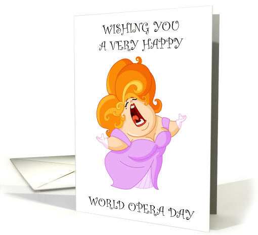 World Opera Day October 25th card (1822928)