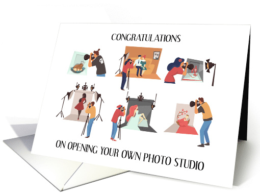 Congratulations on Opening Your Own Photo Studio card (1824028)