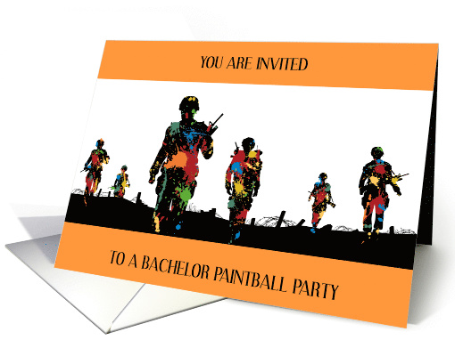 Bachelor Paintball Party Invitation card (1825776)