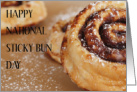 National Sticky Bun Day February 21st card
