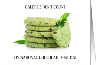 National Chocolate Mint Day February 19th card