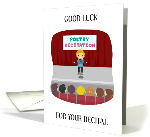 Good Luck for Poetry Recital card (1830632)