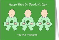 Happy First St Patrick’s Day to the Triplets card