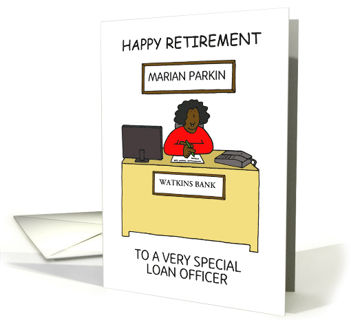 Happy Retirement To Personalize Any Name and Details card (1832422)