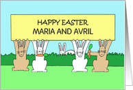 Happy Easter to Personalize Any Name or Names card