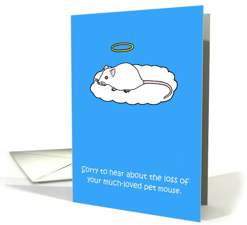 Sympathy on Loss of Pet White Mouse card (1835440)