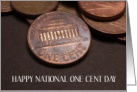 National One Cent Day April 1st card