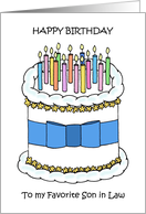 Happy Birthday to Favorite Son in Law card