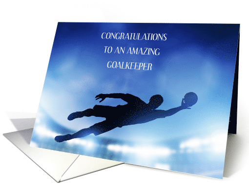 Congratulations to Soccer Goalkeeper card (1838692)