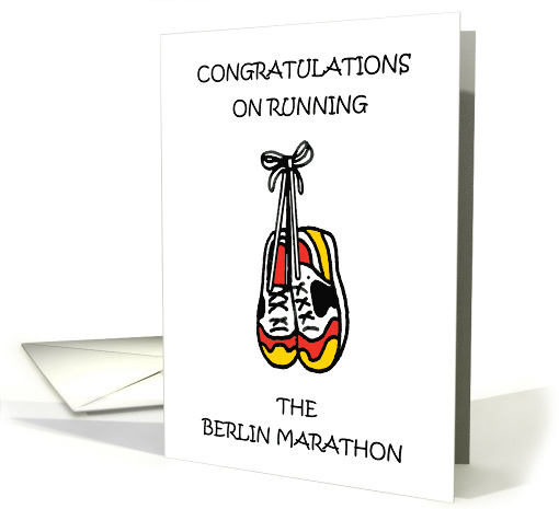 Congratulations on Running Berlin Marathon card (1839708)