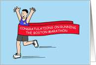 Congratulations on Running the Boston Marathon card