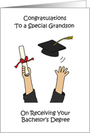 Congratulations Grandson On Receiving Bachelors Degree card