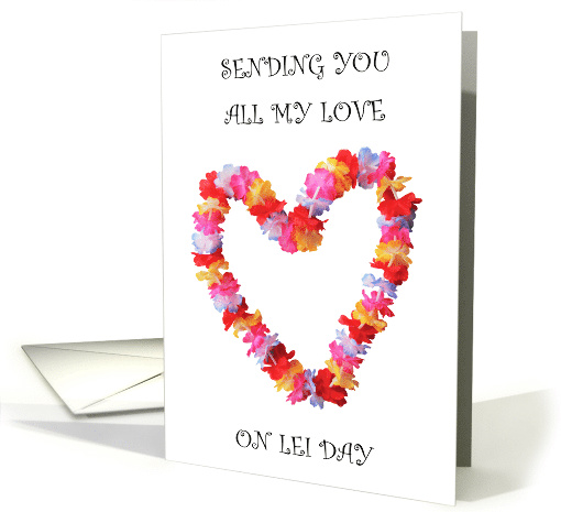 Happy Lei Day Flower Garland card (1843042)