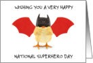 National Superhero Day April 28th Chick card