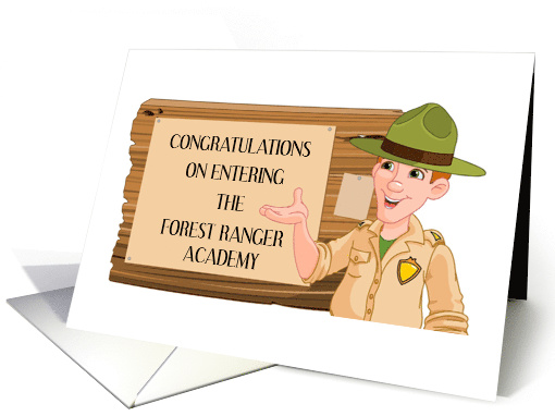 Congratulations on Entering Forest Ranger Academy card (1845774)