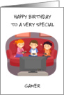 Happy Birthday to Gamer card
