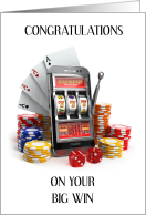 Congratulations on Big Money Win card