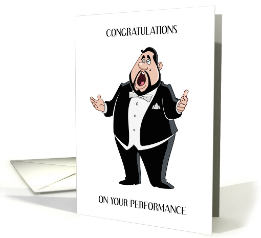 Congratulations on Singing Recital Performance card (1850224)