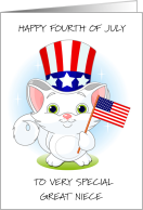Happy Fourth of July to Great NIece card