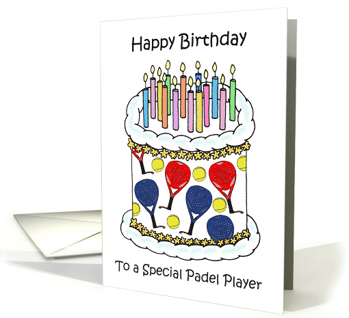 Happy Birthday to Padel Tennis Player card (1855542)