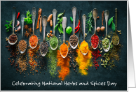 National Herbs and Spices Day June 10th card