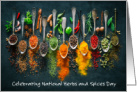 National Herbs and Spices Day June 10th card
