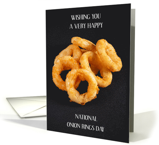 National Onion Rings Day June 22nd card (1859292)