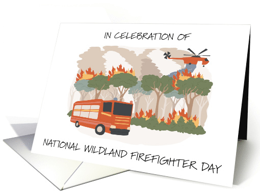 National Wildland Firefighter Day July 2nd card (1861328)