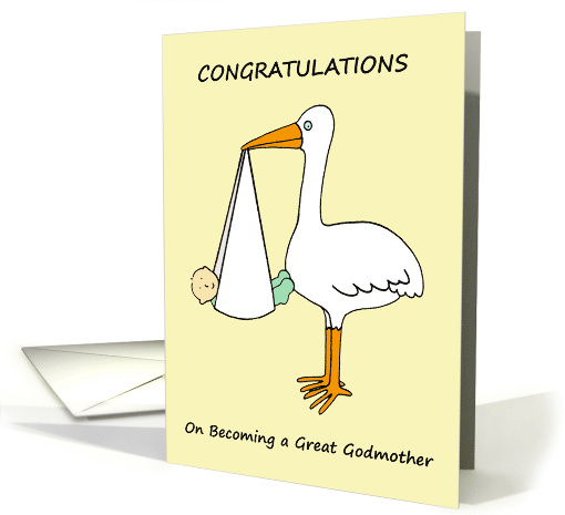 Congratulations on Becoming a Great Godmother card (1861516)