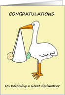 Congratulations on Becoming a Great Godmother card