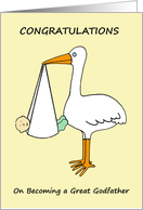 Congratulations on Becoming a Great Godfather card