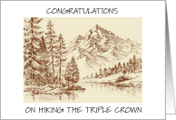 Congratulations On Hiking the Triple Crown card