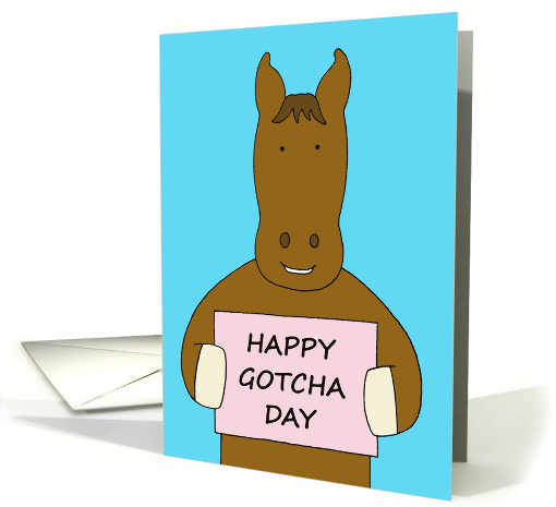Happy Gotcha Day Horse card (1866754)