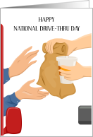 Happy National Drive-Thru Day July 24th card