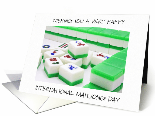 International Mahjong Day August 1st card (1869756)