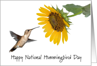 National Hummingbird Day September card