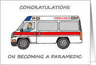 Congratulations on Becoming a Paramedic American Ambulance card